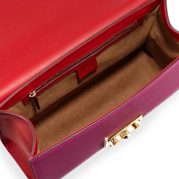 Gucci Padlock Leather Shoulder Bag in Pink - Picture 4 of 5